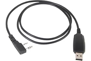 PUEKEO Câble de programmation USB pour talkie-walkie Quansheng UVK5 et UV-K(58) - Accessoire pour système informatique compatible Baofeng Kenwood