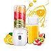 Produktbild Smoothie Maker Mixer,Basuwell 420 ml Multifunctional Tragbarer Mixer mit 6 Klingen aus Edelstahl, USB wiederaufladbare Mini Blender Haushalt Obst Frucht-Mixer für Reise/Sport (BPA Frei, Weiß)