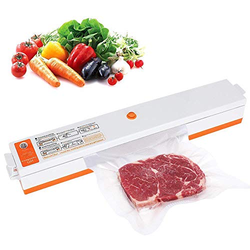 Preisvergleich Produktbild XIANGHUi Vakuumiergerät, Folienschweißgerät mit 10 Profil Folienbeutel 30cm Lange Schweißnaht Vakuumierer für Lebensmittelaufbewahrung bis zu 5X länger frisch