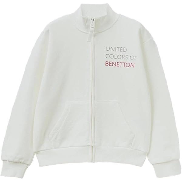 Doudoune Longue Fille United Colors Of Benetton - Capuche Détachable Fausse Fourrure - Remplissage Plume Et Duvet - Coupe Ajustée - Pour L'hiver - 3