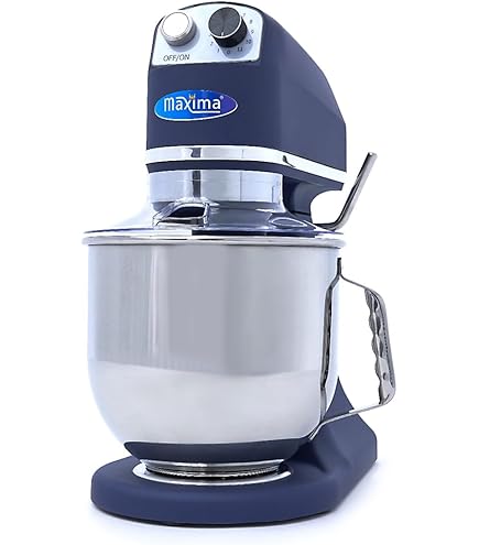Mélangeur à Pâte Maxima Gastro – Capacité 8 Litres (4,5 Kg De Pâte) – Moteur Puissant – Minuterie – Pour Boulangerie Maison