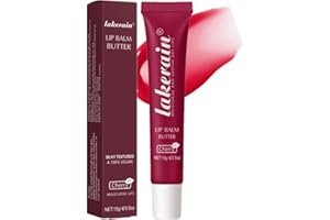 JEMPET Baume à lèvres teinté au beurre - Brillant à lèvres en gel hydratant teinté | Soin des lèvres teinté hydratant éclatant (Cherry, 05)