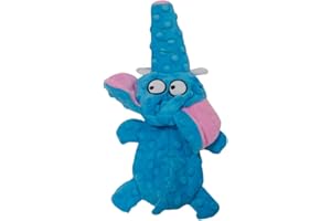 JACK AND VANILLA, Giocattolo interattivo per cani, a forma di elefante, 28 cm, blu, in tessuto morbido e durevole, stimola il gioco attivo ed esplorazione, lavabile in lavatrice, modello Bubble Plush