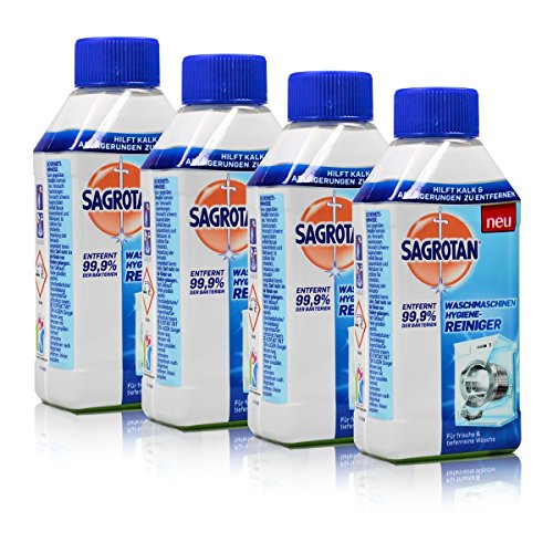 Preisvergleich Produktbild 4 x Sagrotan Waschmaschinen Hygiene-Reiniger 250ml