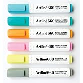 Artline 660 Pastel Seri 6'lı Fosforlu Kalem Seti