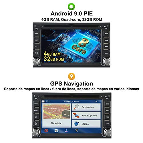 Autostereo 6.2 pulgadas Android 8.0 Estéreo para automóvil Navegación con GPS Coche Dual Din Car Reproductor de DVD Quad Core para NISSAN QASHQAI, Micra, Pathfinder, Np300