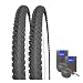 Produktbild KENDA Set: 2 x K810 MTB Fahrrad Reifen 50-559 / 26x1.90 + Schwalbe SCHLÄUCHE Dunlopventil