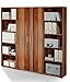 Produktbild moebel-guenstig24.de Regalwand OFFICE LINE Regal Regal-Set Aktenschrank Aktenregal Büro Einrichtung/Walnuss