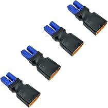 Lot De 4 Adaptateurs XT90 Vers EC5 – Mâle/femelle Sans Fil – Pour Drones FPV, Voitures RC, Batteries Lipo