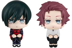 DEXSHUN 2pcs Rin Itoshi Figur Anime Mini Niedlich Modell Itoshi SAE Look Up Figur 11cm PVC Sitzende Statue Desktop Dekorationen Geschenke Figurine