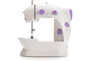 Mini Sewing Machine for Beginner by Phildim (2 Speeds, LED Sewing Light, Foot Pedal) - Small Electric Sewing Machines PD-072-UK-A11