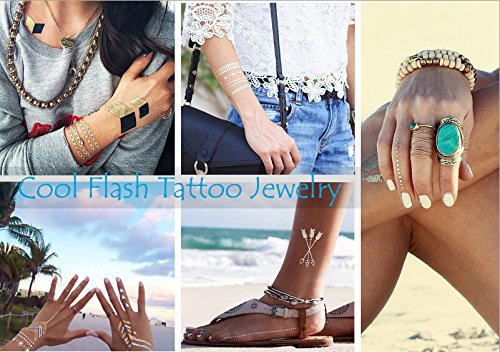 Party Tattoos, Henna Style tattoo Armband, tattoo Kette - 4