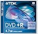 Produktbild TDK DVD + R, 4.7 GB, 16 x 4.7 GB DVD + R 1Stück (S) – DVD + RW Rohlinge (4.7GB, 16 x, 4,7 GB, DVD + R, 1 Stück (S), 120 mm, Schmuckkasten)