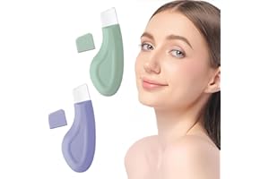 ZOWEXIQ 2 Pcs Spatola per la Pulizia Profonda della Pelle, Strumento per la Rimozione dei Punti Neri, per Pulizia Profonda del Viso Peeling e Cura Rimozione e Punti Neri