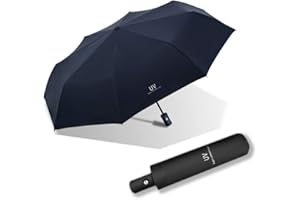 Maibar UV Umbrella Women Sun Proof UPF 50, Folding Umbrellas Travel Parasol for Lady (Black)