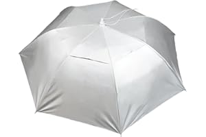 Aoneky Sombrero de Paraguas Manos Libres - Paraguas para Cabeza Sin Manos, 90cm de Diámetro, Paraguas Grande para Senderismo Camping Pesca Jardinería