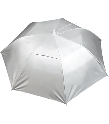 Vesone Ombrello Vivavoce, Cappuccio per Ombrello Pieghevole a Mani libere Impermeabile, Copricapo Elastico Compatto con Protezione dai Raggi UV e dalla Pioggia per la Pesca, Golf, Giardinaggio