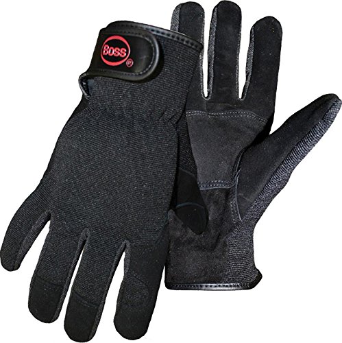 Preisvergleich Produktbild BOSS Handschuhe Guard schwarz umgekehrt Rindsleder Mechaniker Handschuh, Medium, schwarz, 1