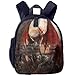 Produktbild Child Boys&Girls Backpack with Pocket Fantasy World Majestic Dragon Resting On Mountain Mythological Fire-Spewing Creature Print