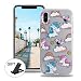 Produktbild OuDu iPhone X Hülle Flexible Weiche Etui Transparente Silikon Schale Bling Crystal klar Hülle Soft Silicone Case Cover Anti-Kratz Anti-stoß Etui Ultra Dünne Schutzhülle für iPhone X 5.8" - Einhorn