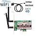 Produktbild Fancartuk Desktop Computer PCI-E integrierte Wireless Netzwerkkarte 300M Dualband 2,4 G 5G Dualband Bluetooth 4.0 WiFi