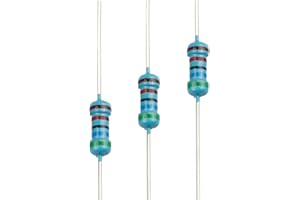 EDGELEC 100pcs 56K ohm Resistor 1/4w (0.25 Watt) ±1% Tolerance Metal Film Fixed Resistor, Multiple Values of Resistance Optional