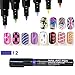 16 Farben Nail Art Pen Nagellack Stift 3D Nail Art Dekoration DIY Nagel-Design Profi Nagellack Stift-Set Molie