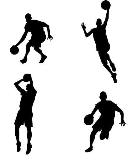 sacinora - Adesivi da parete a tema basket rotto, adesivi da parete 3D in vinile, rimovibili, per bambini, adolescenti, ragazzi, camera da letto, asilo e sala giochi, decorazioni artistiche per la