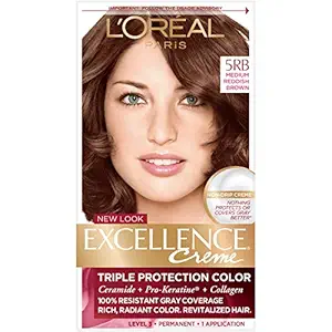 LOreal Paris Excellence Creme Colorant, Medium Reddish Brown 5RB
