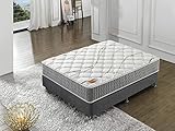 sensoreve - Matelas Essem 140x190cm - Double Technologie : Ressorts ensachés + Mousse Haute Densité - 25cm épaisseur Totale - Indépendance de Couchage - Soutien Tonique et Durable