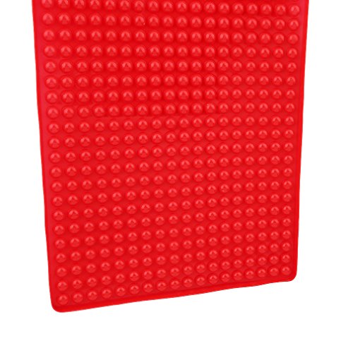 KiaraL Mikrowelle Matte Backmatte Rot Silikon Kochmatte - 3