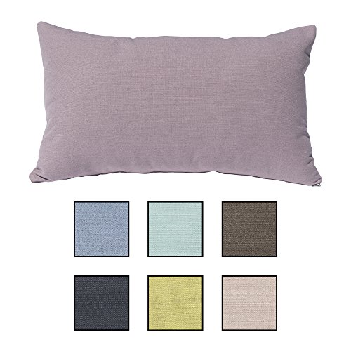 Großes Sofakissen, Dekokissen für Bett, Couch und Sessel. Auch als Louge, Pallettenkissen oder Kopfkissen. 7 Trend Farben für frische Akzente, Sabeatex® "Größe 40x70 cm Farbe (rose)