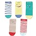 SUNBVE 5 Pack Baby Boys Expression Series Seamless Cotton Socks (3-5Years)