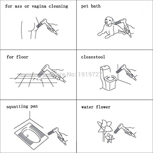 Handbrause – handbrause fur wc und toiletts – Handbrause Dusche bidet sprayer set – Duschkopf – Doppel Düsen „Soft oder Tonic“ – fur hygiene – ABS – Chrome – Taharet – Taharat - 7