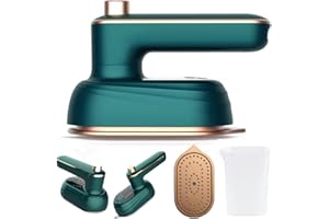 YAASIER Dampfglätter Reise, Mini Dampfbügeleisen 110V-240V 38W Steamer Dampfglätter Portable, Dampfbürste für Remover BakterienAlltag und Reise, Handbügeleisen Dampf Kompakt und Faltbar