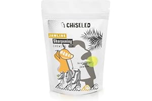 CHISELED GUM CHISELED® Jaw Exerciser Chewing Gum - Mewing- Jaw Trainer for Face Mouth, Jawline Chisel & Enhance - 2 Month Pack - Neck Exerciser - Jawline Exerciser - Trainer Men – (UK) (2 Month Supply, Mango)