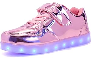Ansel-UK LED Light up Trainers 7 Colors Luminous Flashing USB Charge Breathable Sport Running Shoes Gymnastic Tennis Sneakers Best Gift for Boys and Girls Birthday