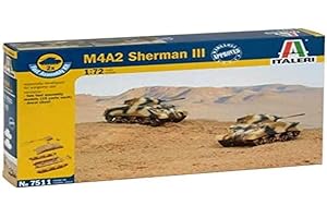 Italeri 7511 - M4a2 Sherman III - Fast Assembly (2 Pcs) Model Kit Scala 1:72