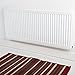 Produktbild Brooklyn Trading 900 mm hoch, 1100 mm, groß, Gitter, Weiß, Typ 11, Heizkörper, einfache und einfache Konvektor