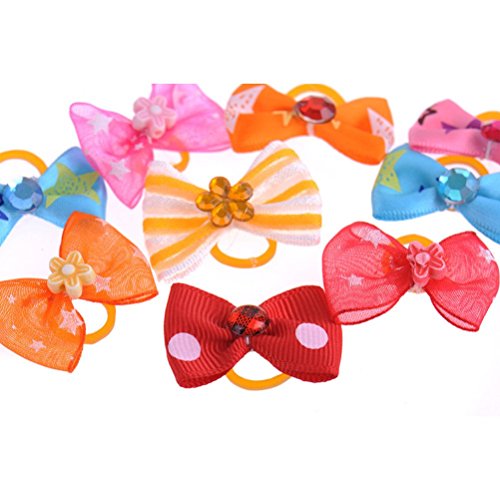 50Pcs-Lovely-Pet-Dog-Cat-Puppy-Grooming-Hair-Bow-Rubber-Band-Headdress-Flower-Hair-Charms-Accessory