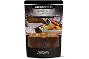 Atkins & Potts Red Onion Gravy - Make Every Meal Special - Suitable for Vegetarians & Vegans - 350g Pouch