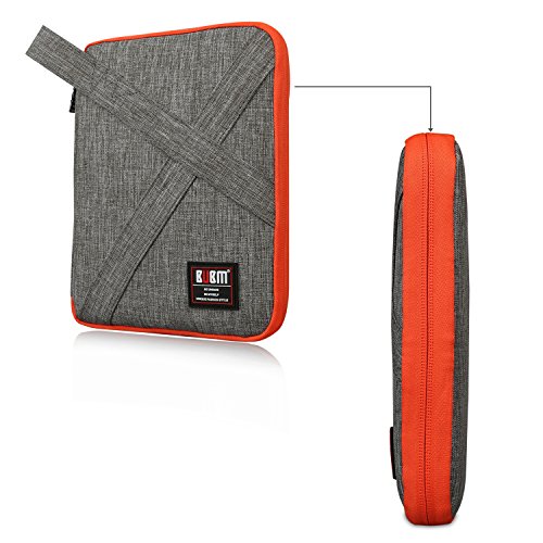 BUBM Elektronische Zubehör Tasche für Universal Kabel USB Wasserdicht Nylon Reise Digitale Produkt Organizer Case für Festplatte Ladegerät Handtasche grau klein - 7