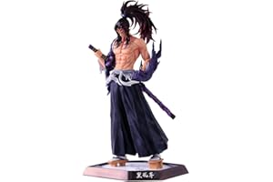 Jiumaocleu Kokushibo Figur Statue - 30cm PVC Anime Figur Modell, große Größe Kimetsu No Yaiba Skulptur handgefertigte Sammlerstücke Desktop Dekoration