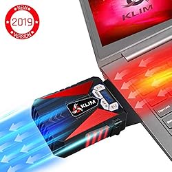 KLIM Cool Refroidisseur - PC Ventilo Portable Gamer - Ventilateur Haute Performance pour Refroidissement Rapide - Extracteur d'air Chaud USB Rouge - Nouvelle Version 2019