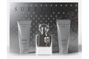 FRAGRANCEHUB LONDON Supremacy Silver Gift Set 100ml EDP - shower gel, after-shave balm, and a 100ml perfume bottle