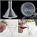 10 Pcs Mini Clear Plastic Funnels Set for Dispensing Filling Small Samples Perfume Oil Liquid Emulsion