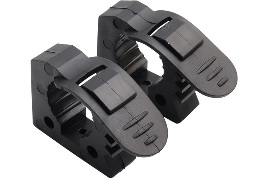 Alnicov 2pcs Quick Release Clamp Mount, Rubber Clamp Grip for 1-1/7 into 1-4/9in Diameter Tools and Equipment Used on Off-Road Vehicle UTV ATV RV Van Trucks Boat Train