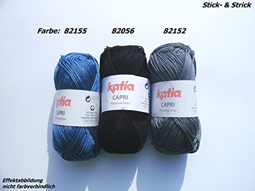 50 gr. Capri Farbe 82152, Baumwolle, Katia, Brandneu 2015, Strickwolle - 3