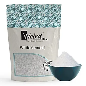 WEIRD White Cement for Tiles Gap (400GM) Crack Filling , Repair , Construction Works , Art & Craft and Home Waterproof