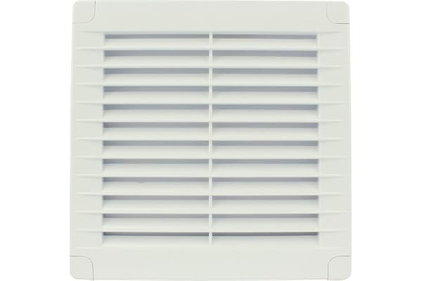 VONLIS® Grille d'aération rectangulaire en plastique - 150 x 150 mm - Blanc